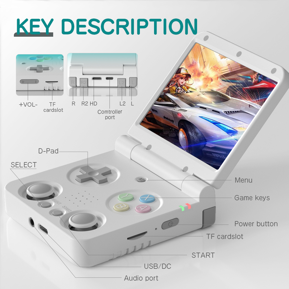 MIYOO FLIP V2 Handheld Game Sp - Gaming Console Os recensie en prijs