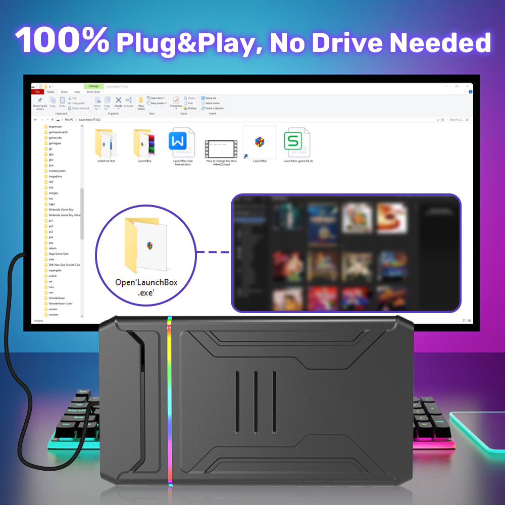 Launchbox OS 3T Gaming HDD voo - Gaming Console Os recensie en prijs